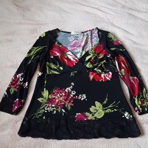 Dressbarn flower top